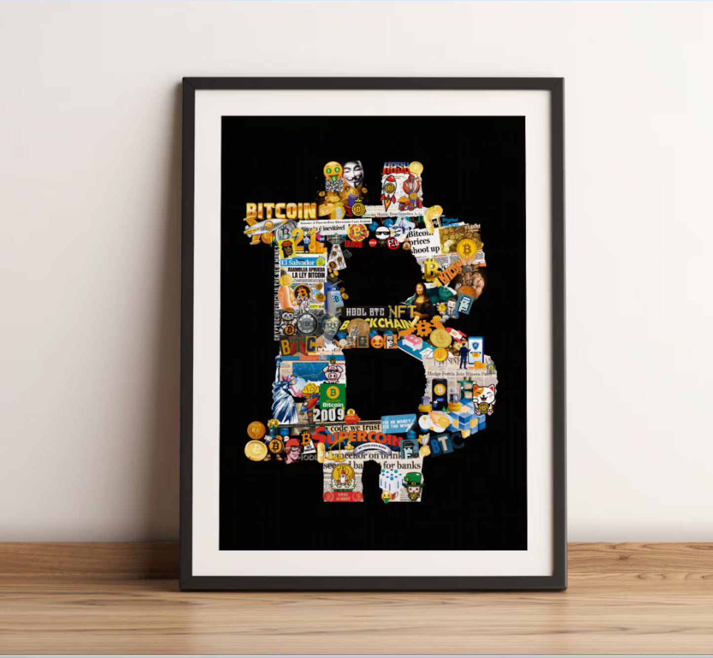 Bitcoin Canvas Poster