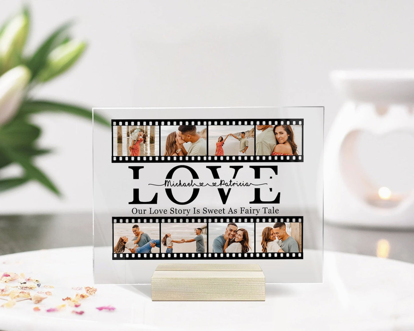 Custom Photo Engraved Night Lights Film Photo Light Home Gift For Love