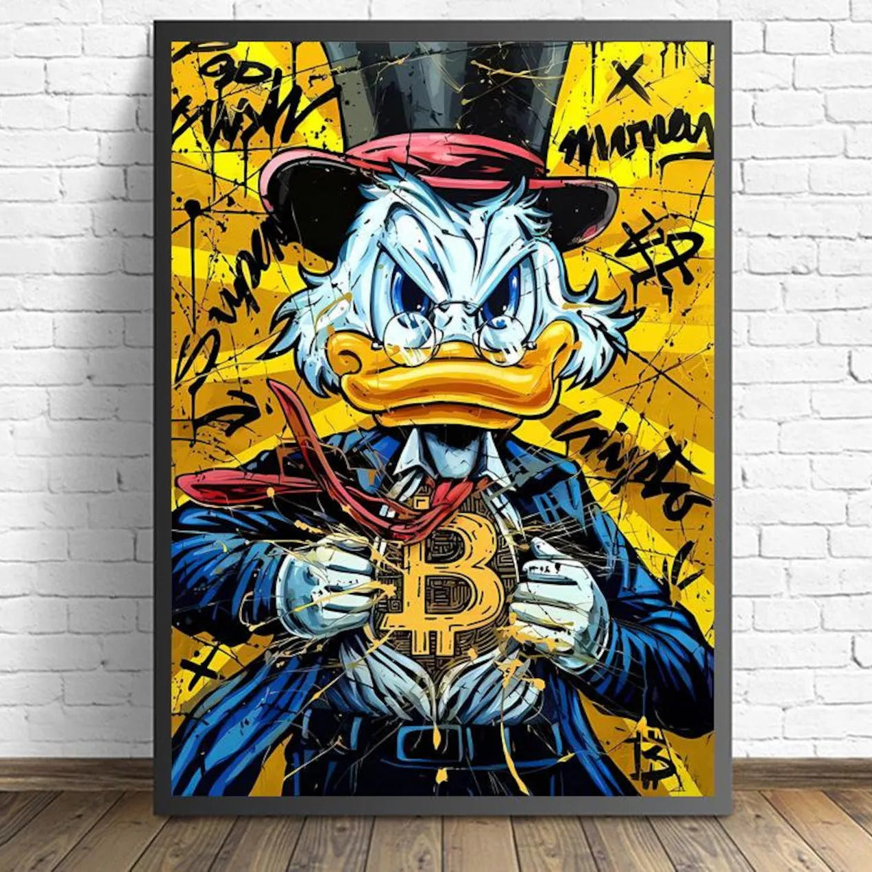 Donald Duck Bitcoin Poster