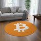 Big Bitcoin Rug - Round Crypto Rug