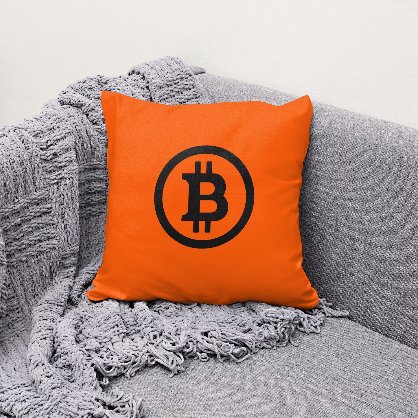 Bitcoin Pillow: Double-Sided Crypto Merch
