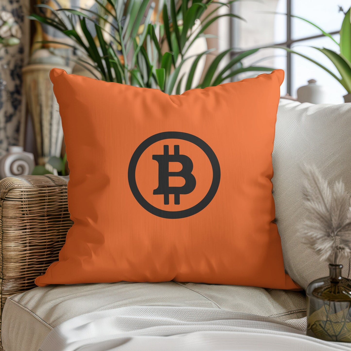 Bitcoin Pillow: Double-Sided Crypto Merch