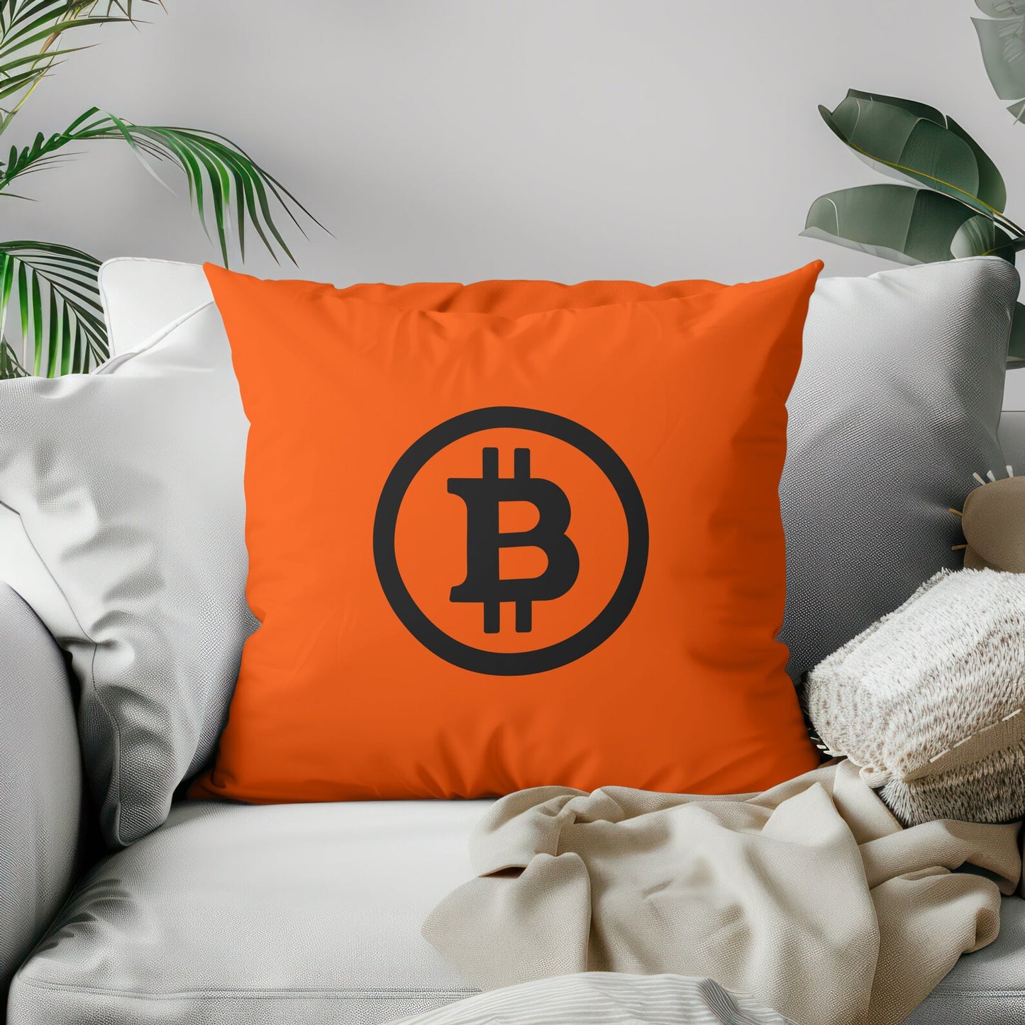 Bitcoin Pillow: Double-Sided Crypto Merch