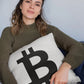 Bitcoin Pillow: Double-Sided Crypto Merch White