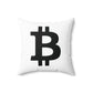 Bitcoin Pillow: Double-Sided Crypto Merch White