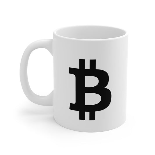 Bitcoin Ceramic Mug: Crypto Enthusiast Coffee & Tea Drinkware