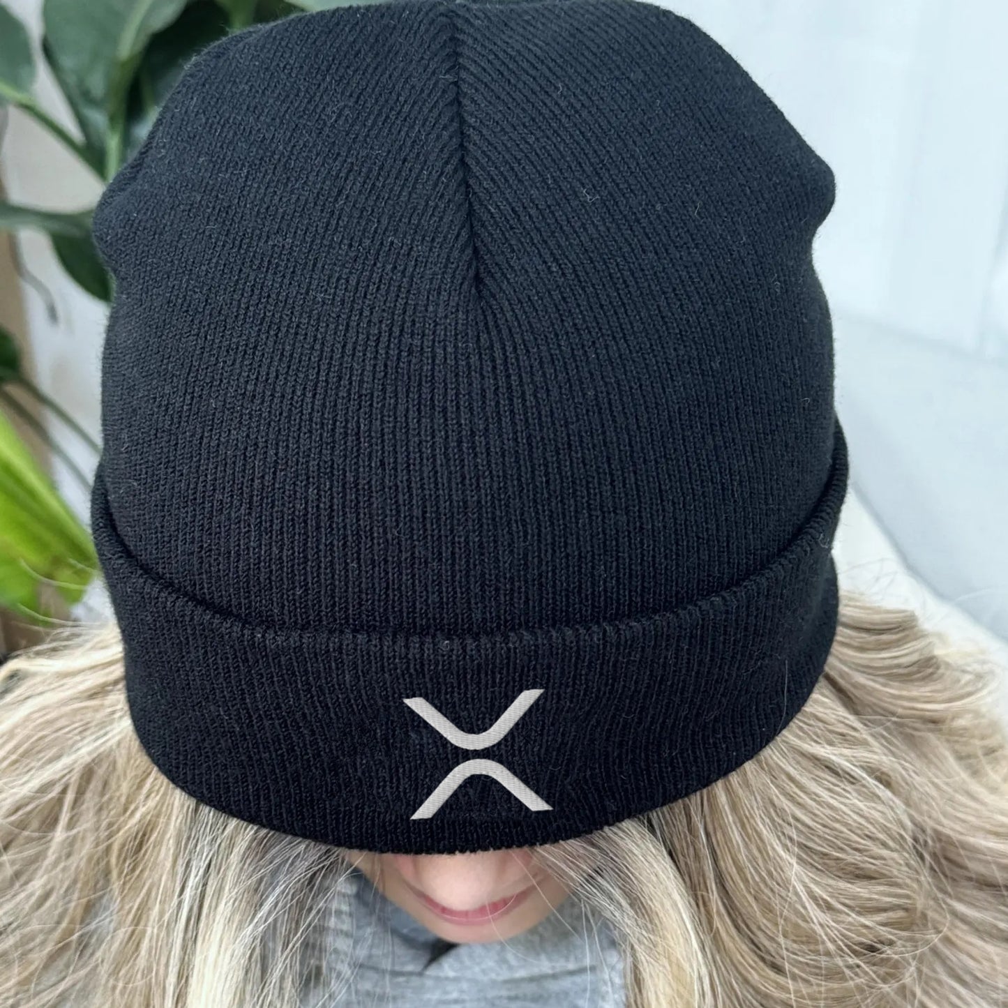 XRP Waffle Embroidered Beanie