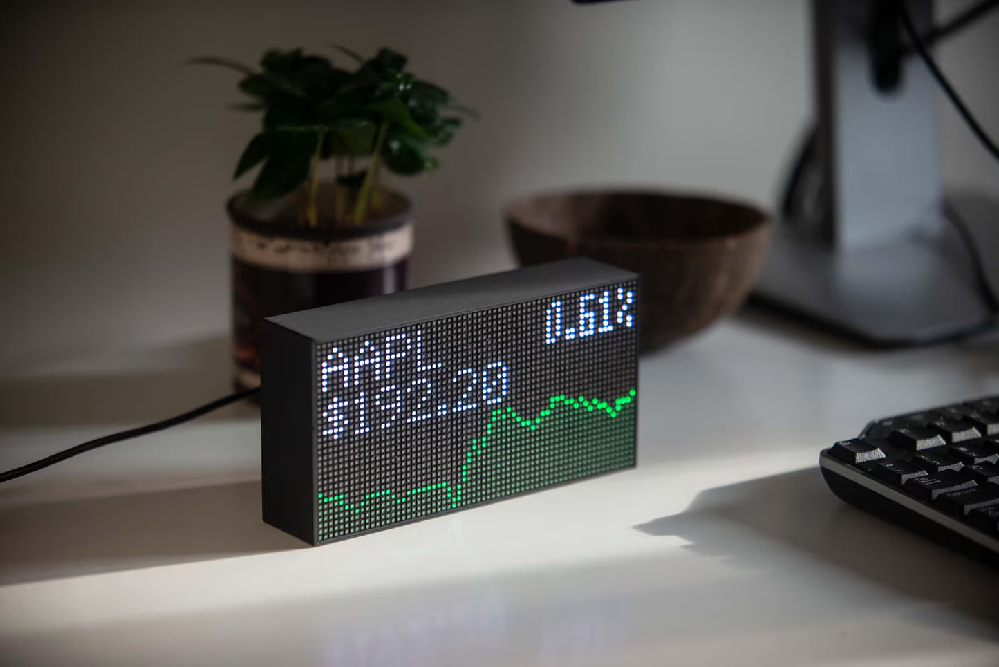 Stock Ticker Forex Crypto LIVE Price WiFi LED Display