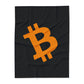 Bitcoin Fleece Throw Blanket: Cozy Crypto Gift, Winter Home Decor
