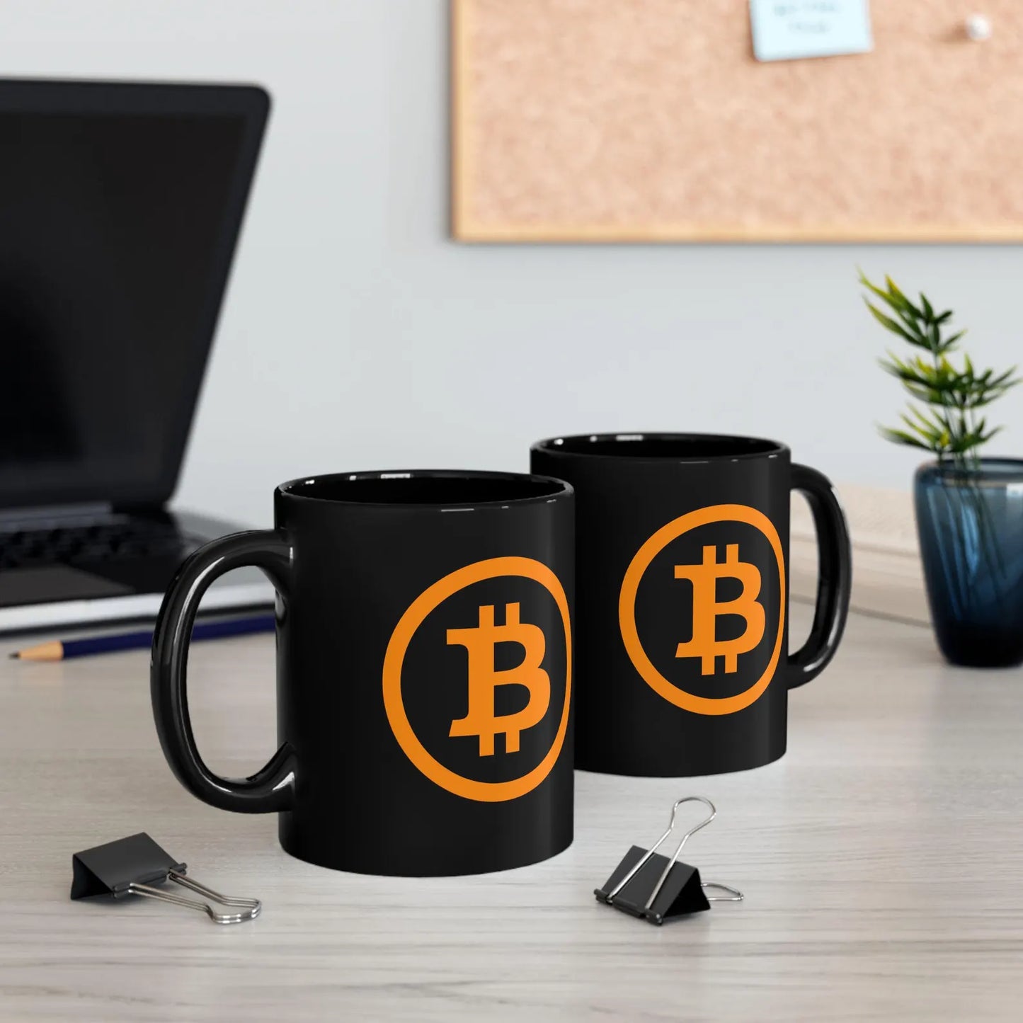 Bitcoin Mug - Black Coffee Cup