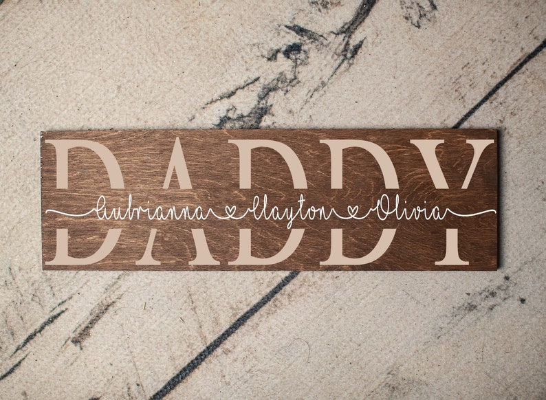 Personalized Papa Wooden Sign