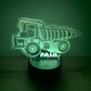 Personalized Truck Night Lights with Name 7/16 Colors Changing LED Lamp NL3019