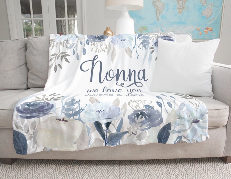 Personalized  Flora Mom/Nana/Auntie We Love You Blanket｜11042227