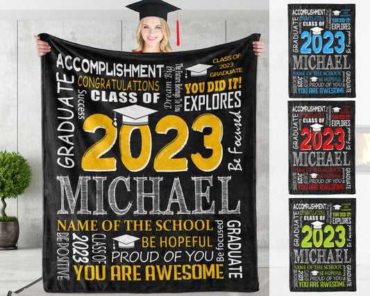 Personalized Graduation Blanket Be Proud Of You