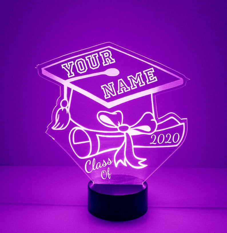 Personalized 7/16 Color Changing Graduation Night Light