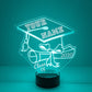 Personalized 7/16 Color Changing Graduation Night Light