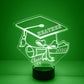 Personalized 7/16 Color Changing Graduation Night Light
