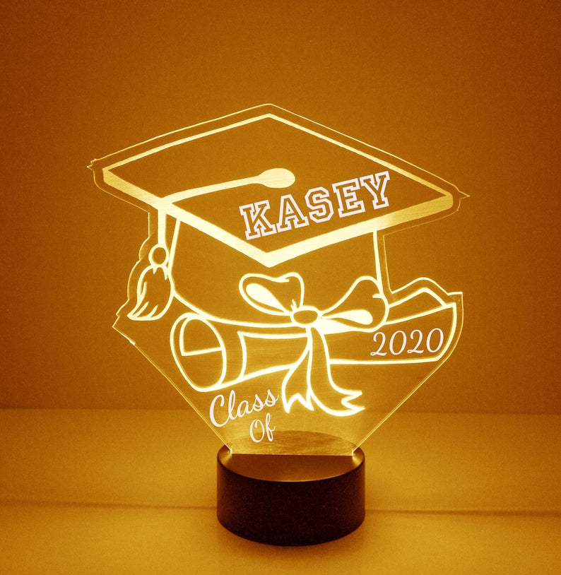 Personalized 7/16 Color Changing Graduation Night Light