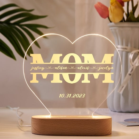 Personalized Mom Lover Night Light