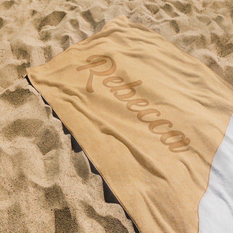 Personalized Ocean&Sand Beach Towel