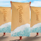 Personalized Ocean&Sand Beach Towel
