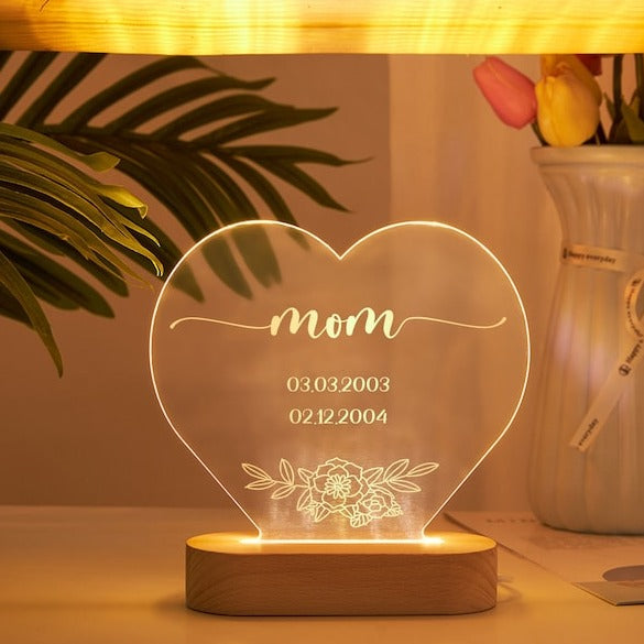 Personalized Mom Lover Night Light