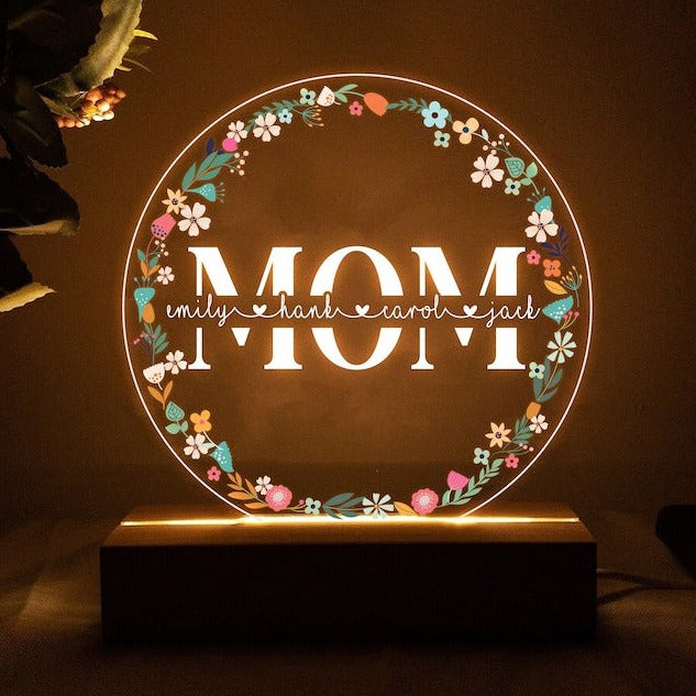 Personalized Mom Lover Night Light