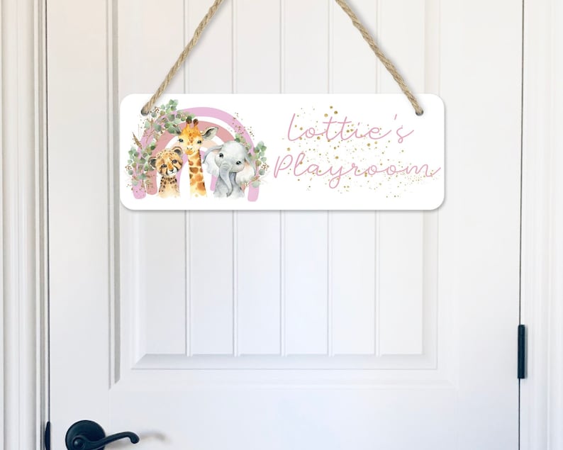 Personalised Bedroom Door Sign Multi Styles