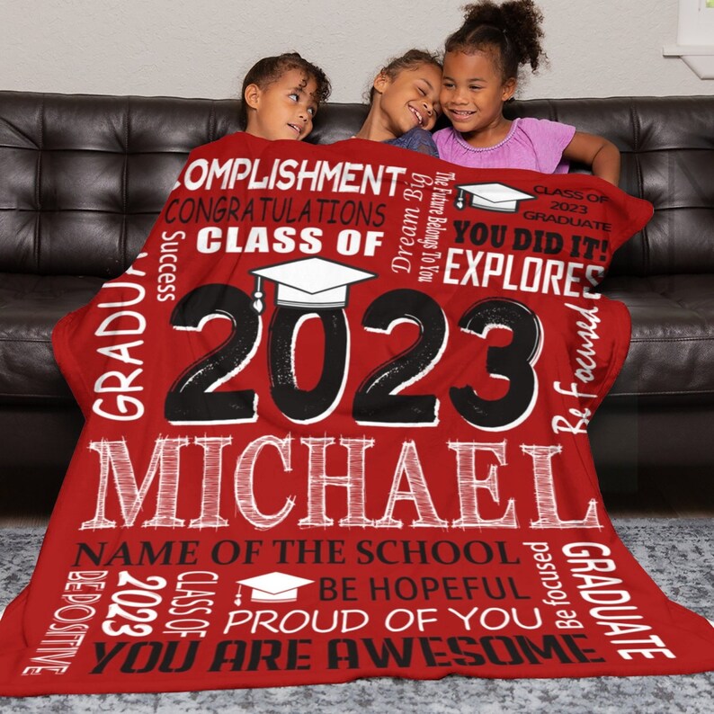Personalized Graduation Blanket You Are Awesome
