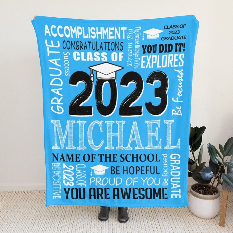 Personalized Graduation Blanket You Are Awesome