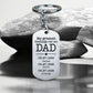 Personalized Dad Keychain With Kids Infor.