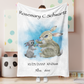 Custom Rabbit Blankets With Baby's Birth Information 111704