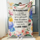 Personalized Mom/Nana/Auntie Blanket Garden Theme