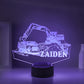 Personalized Truck Night Lights with Name 7/16 Colors Changing LED Lamp 12062201