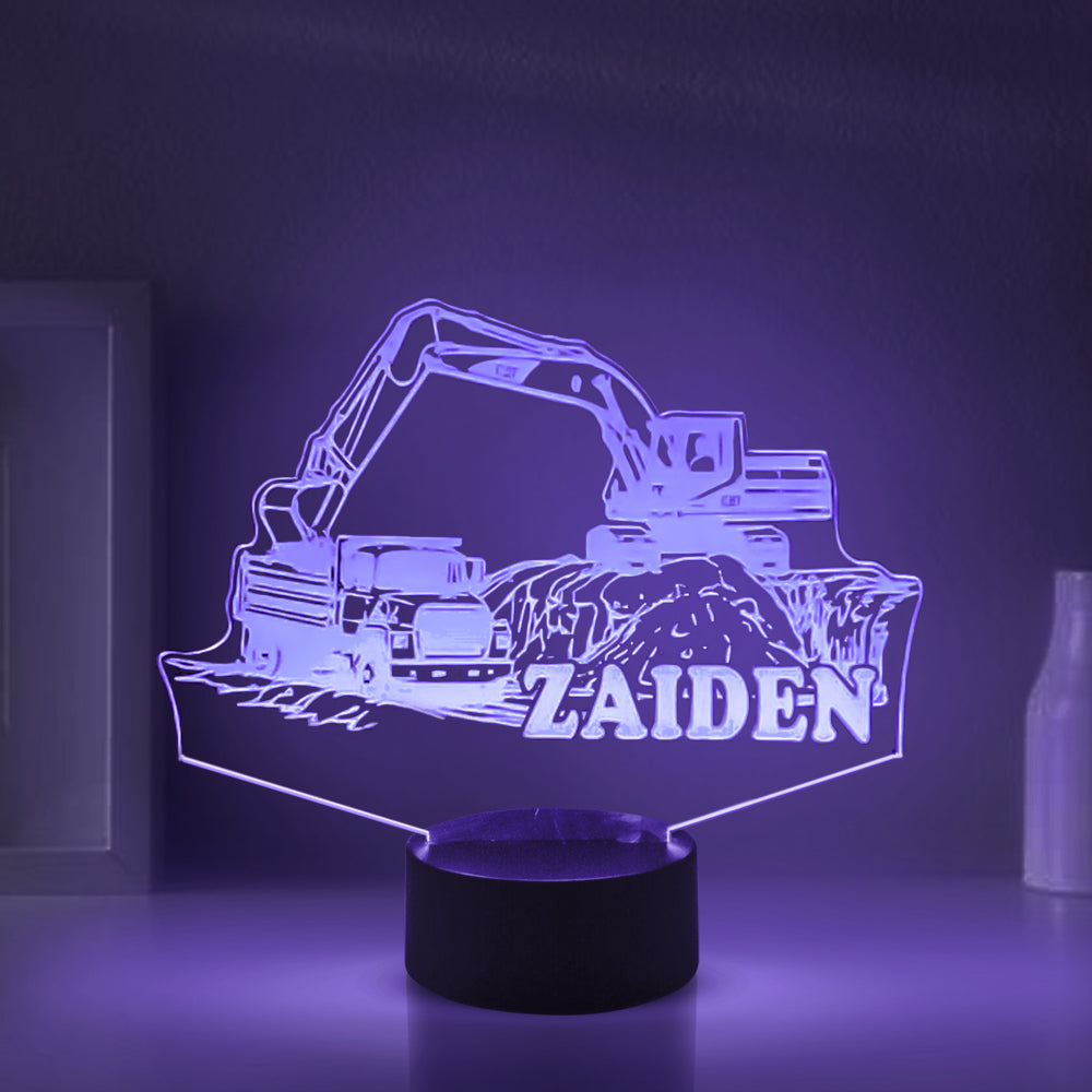 Personalized Truck Night Lights with Name 7/16 Colors Changing LED Lamp 12062201