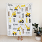 Personalized Minky Swaddle Blanket Name With Multi Style Constructions