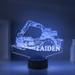 Personalized Truck Night Lights with Name 7/16 Colors Changing LED Lamp 12062201
