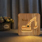 Personalized Creative Wood Excavator Light
