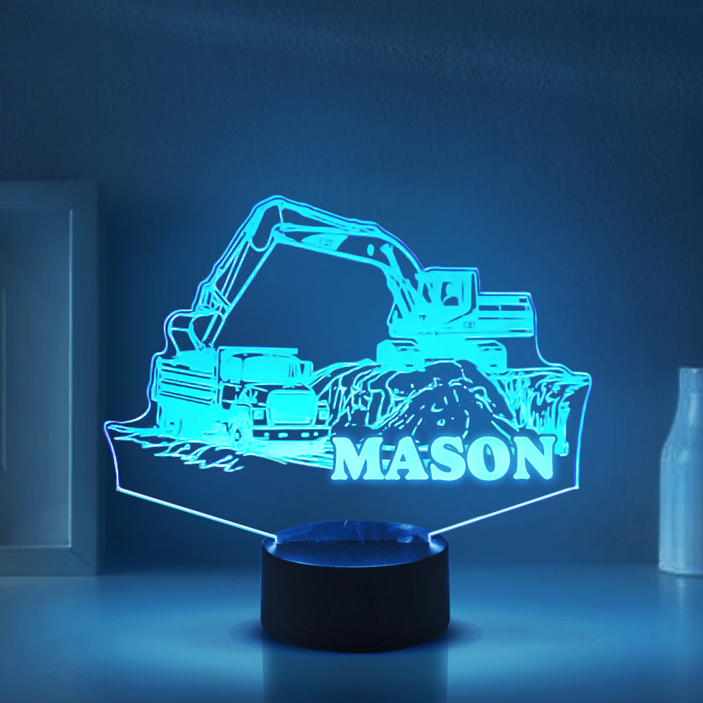 Personalized Truck Night Lights with Name 7/16 Colors Changing LED Lamp 12062201