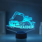 Personalized Truck Night Lights with Name 7/16 Colors Changing LED Lamp 12062201