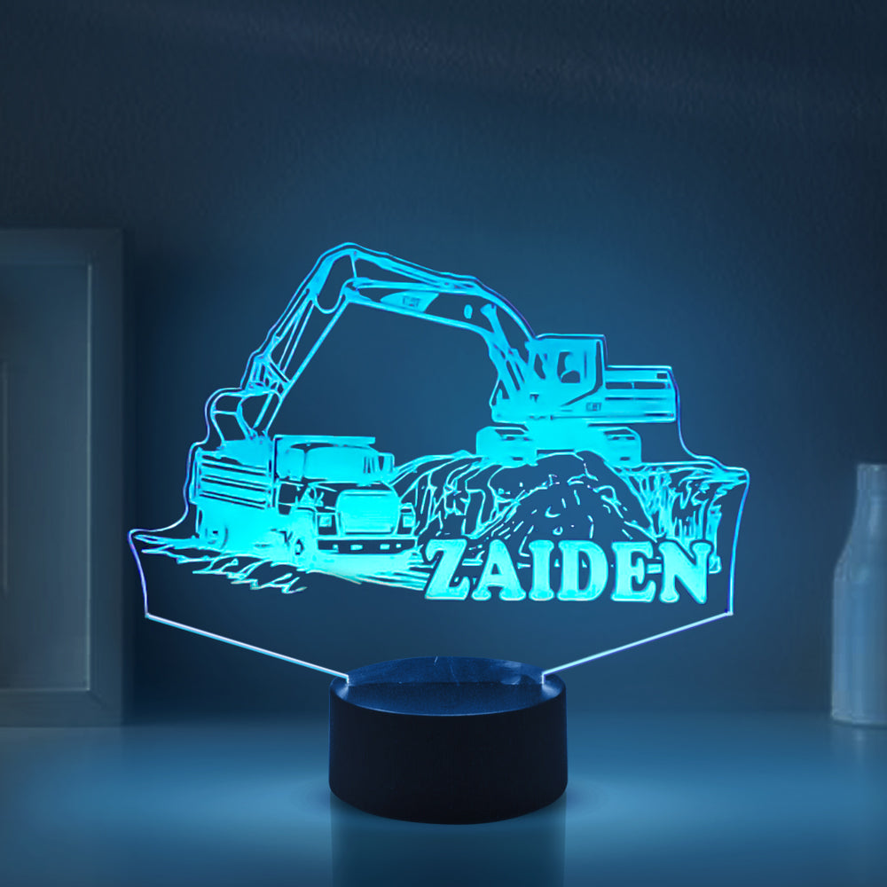 Personalized Truck Night Lights with Name 7/16 Colors Changing LED Lamp 12062201
