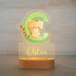 Personalized Animal Alphabet Light LED Bedroom Night Light Boys Girls