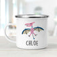 Personalized Funny Dinosaur Kids Enamel Camping Mugs
