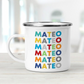 Personalized Enamel Vibrant Name Mug