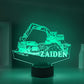 Personalized Truck Night Lights with Name 7/16 Colors Changing LED Lamp 12062201