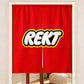 Bitcoin Logo Door Curtain Lego Style