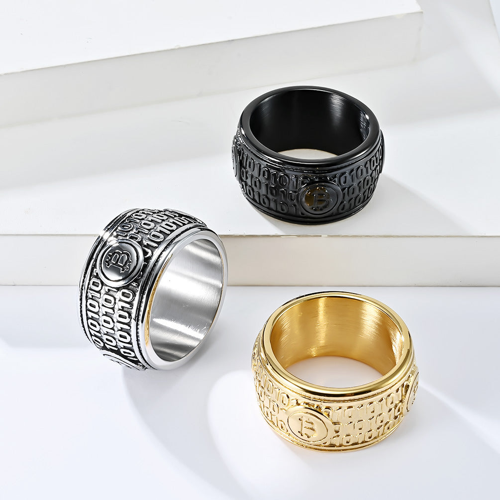 Elegant Bitcoin Ring