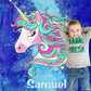 Personalized Magical Unicorn Fleece Blanket 07
