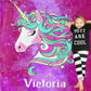 Personalized Magical Unicorn Fleece Blanket 07
