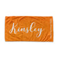 Personalized Beach Towel Simple Color With Quote